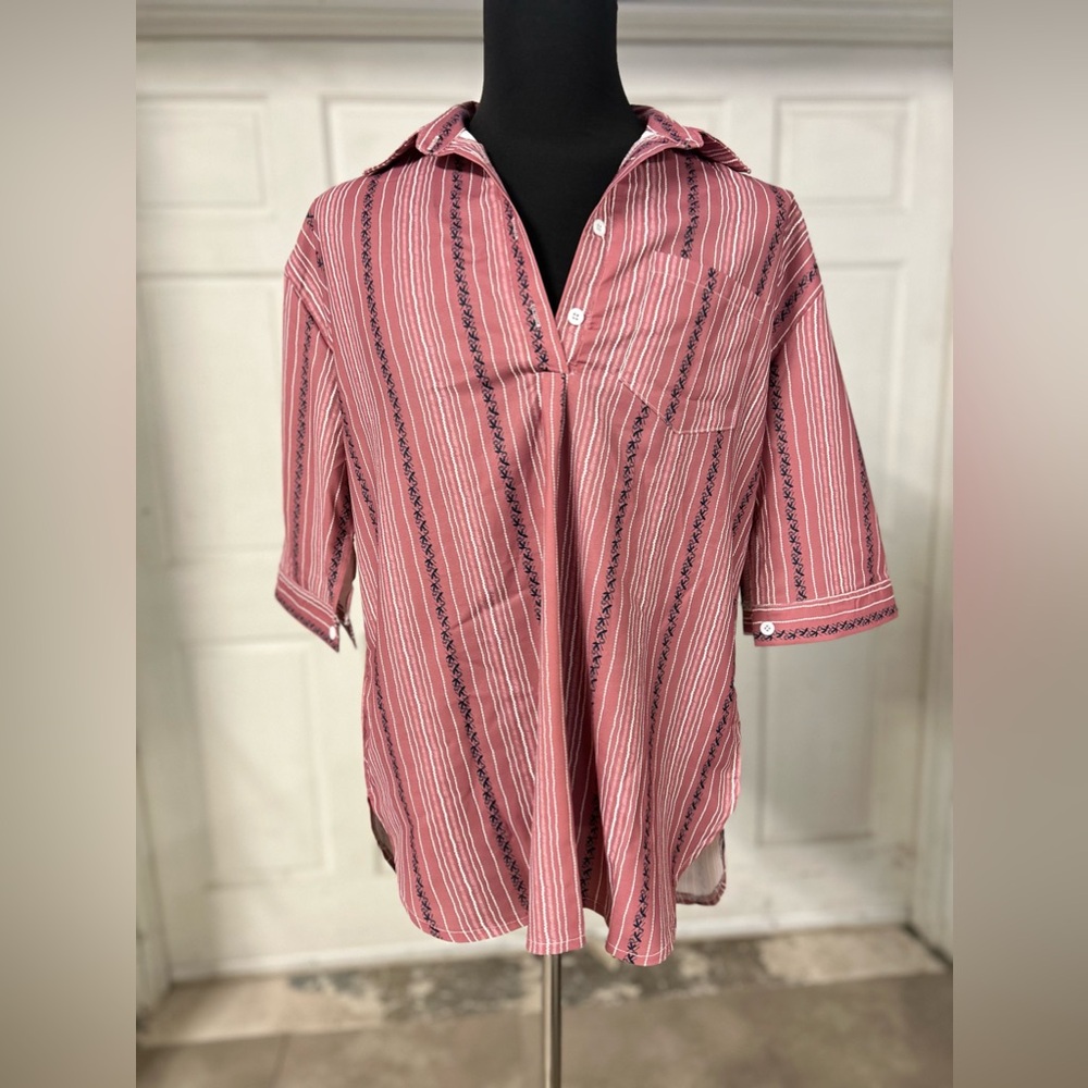 Mid button down shirt